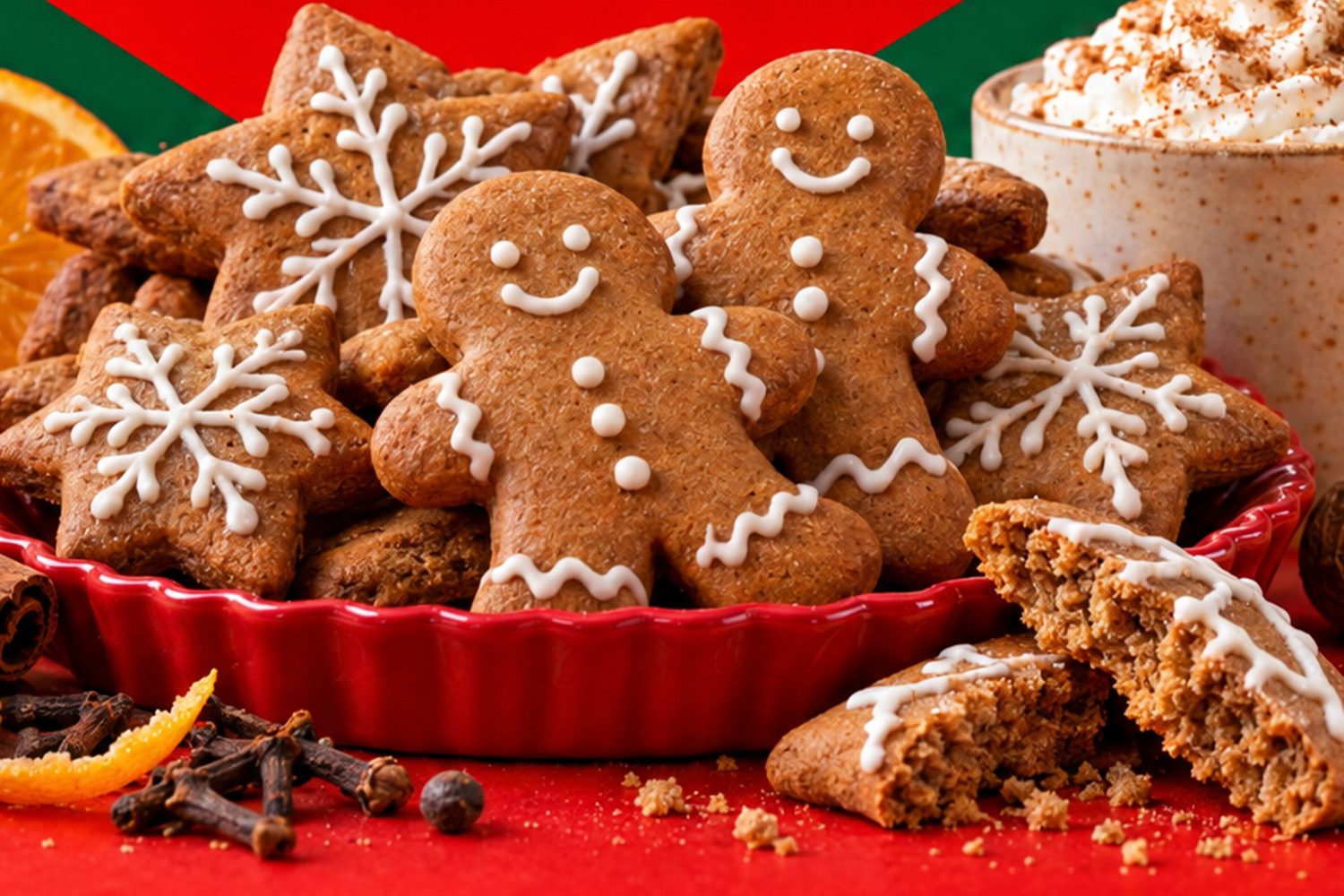 Turtă dulce cu glazură regală: omuleți și steluțe
