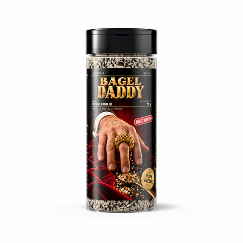 Bagel Daddy La Familia Spicehub – mix everything bagel cu susan, mac, negrilică, ceapă și usturoi, 70 g